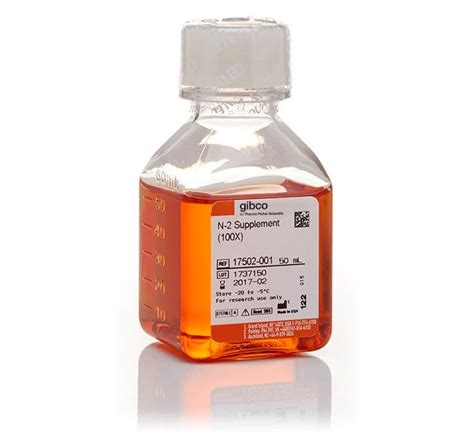 Gibco N 2 Supplement 100X 50mL Cell Culture Media Supplements And