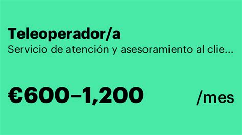 Teleoperador A Servicio De Atenci N Y Asesoramiento Al Cliente