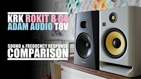 Adam Audio T V Vs Krk Rokit G Sound Frequency Response