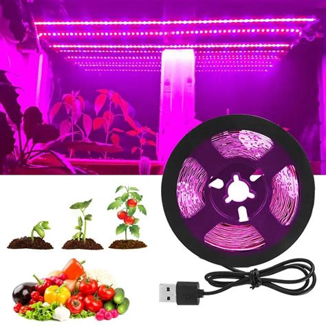 Tira Luces Led Cultivo Plantas Chip Led Impermeable Espectro Completo