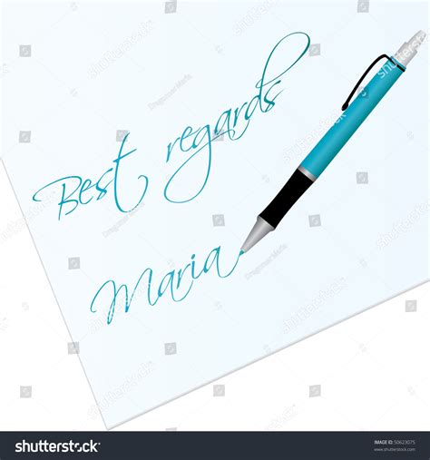 Best Regards Vector Stock Vector (Royalty Free) 50623075 | Shutterstock