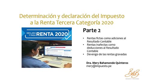 Parte 2 Determinación Y Declaración Del Impuesto A La Renta Tercera