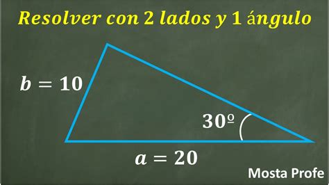 Como Resolver Un Tri Ngulo Con Dos Lados Y Un Ngulo Teorema Del Coseno