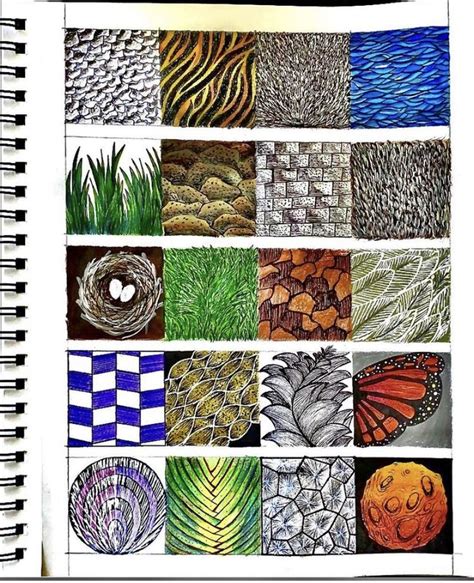 Visual texture experiment | Pattern design drawing, Elements of art ...