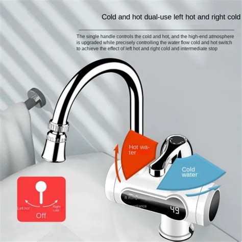 Electric Water Heater Kitchen Faucet Instant Hot Water Faucet Heater Cold Heating Faucet Tap