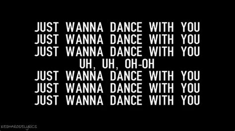 Kesha Only Wanna Dance With You Lyrics Youtube