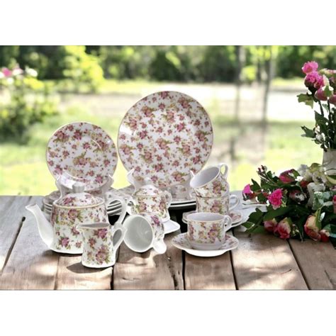 Jual Perangkat Alat Makan Merek Vicenza Da88 Melati Dinner Set Piring