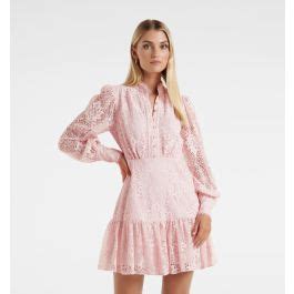 Buy Pink Eden Lace Mini Dress Forever New