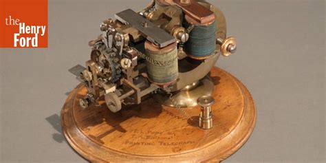 Patent Model Of Edison And Pope Printing Telegraph 1870 The Henry Ford