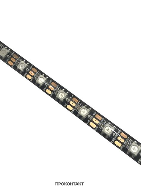 Светодиодная лента ПРОКОНТАКТ, 5В, 60 LED/m WS2812B (адресная) 60св/м ...