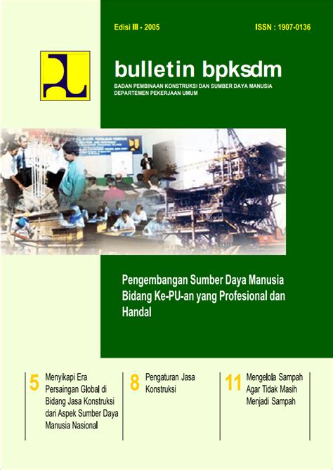 Buletin Tahun 2005 Edisi 3 Direktorat Jenderal Bina Konstruksi