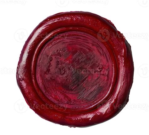 Ai Generated Vintage Red Wax Seal For Secure Correspondence On