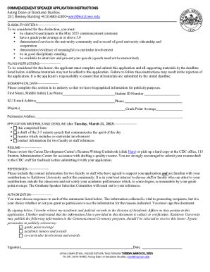 Fillable Online Participation In The Commencement Ceremony Request Fax