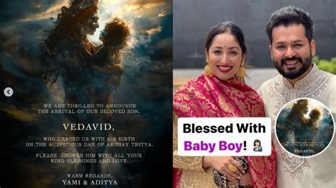 Yami Gautam Aditya Dhar Blessed With A Baby Boy Named Vedavid YouTube