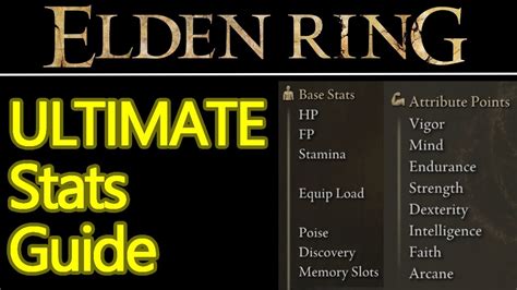 ULTIMATE Elden Ring Stats Explained Guide Stat Breakdown For Dummies