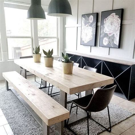 Elegant Modern Dining Table Design Ideas 44 - HOMYHOMEE