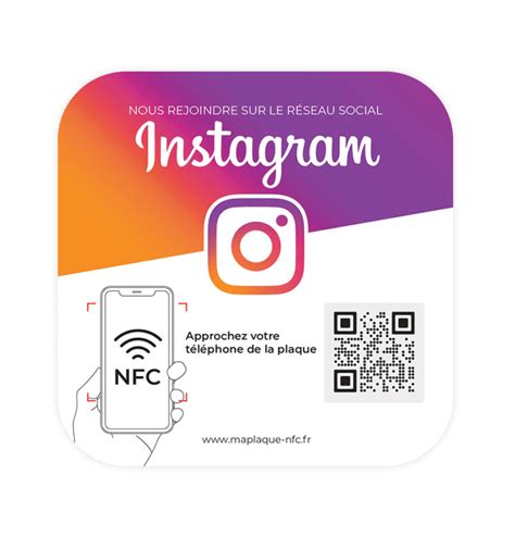 Plaque Instagram Bois Ou Plexiglass Maplaque Nfc