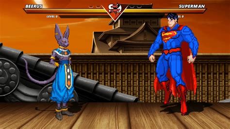 Beerus Vs Superman Highest Level Incredible Epic Fight Youtube