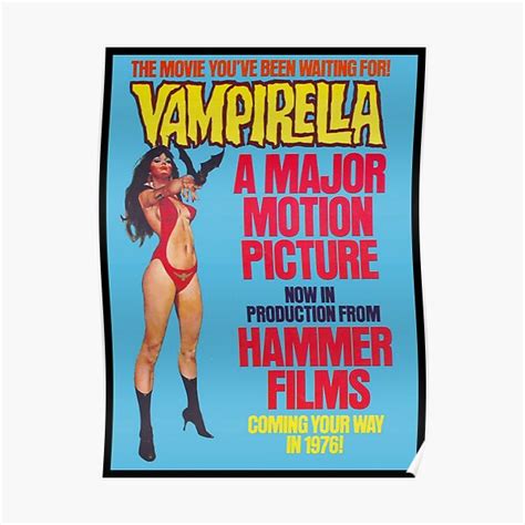 "ANOTHER GREAT VINTAGE VAMPIRELLA MAGAZINE COVER, MOVIE TIE-IN" Poster ...