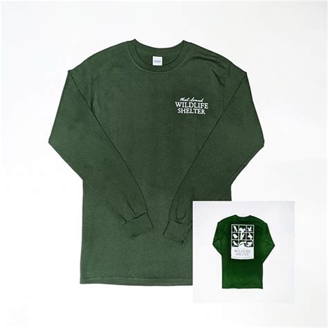 Long Sleeve T-Shirt: Forest Green – West Sound Wildlife Shelter