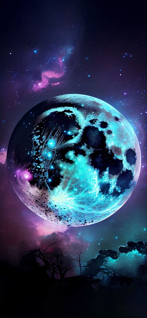 Galaxy Moon Wallpapers Galaxy Aesthetic Wallpapers Iphone 4k