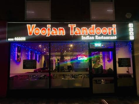 Voojan Tandoori Indian Restaurant Blackpool Menu Prices