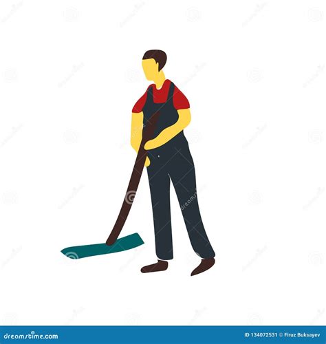 Sweeper Icon Vector Isolated On White Background Sweeper Sign