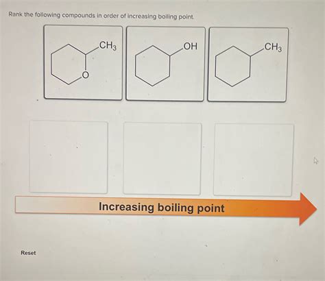 [solved] Rank The Following Compounds In Order Of Increasing Boiling Point Course Hero