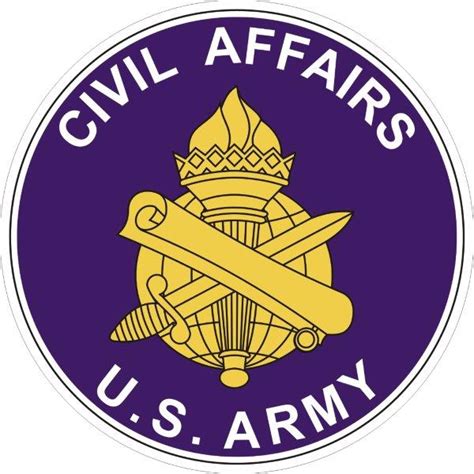 US Army Civil Affairs Military Decals Bumper Stickers Labels By Miller