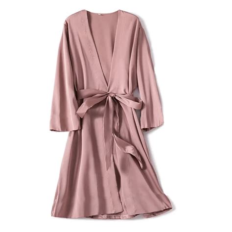 Satin Robe Female Intimate Lingerie Sleepwear Silky Bridal Wedding Gift Casual Kimono Bathrobe
