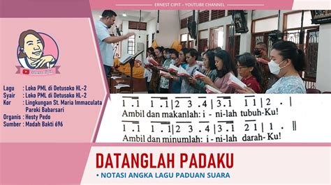 Lagu Inkulturasi Datanglah Padaku Madah Bakti 696 Gaya Flores Sikka