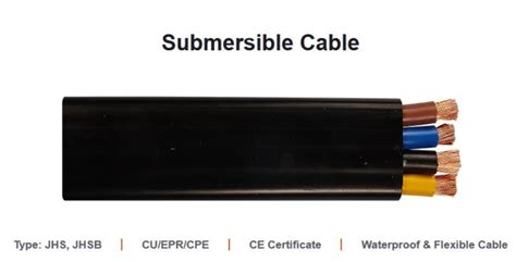 Submersible Cable, Flat Submersible Pump Cable Manufacturer