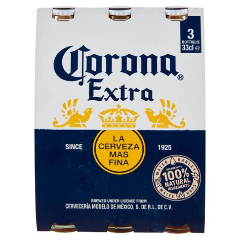 CORONA EXTRA Birra Lager Messicana Bottiglia 3x33cl Cl Carrefour