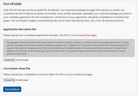 Sabbatical Leave Application Submission Instructions Csuf Faculty