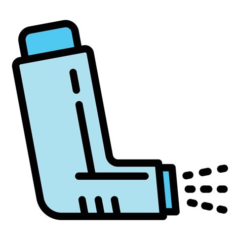 Inhaler spray icon, outline style 14226674 Vector Art at Vecteezy