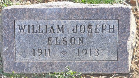 William Joseph Elson 1911 1913 Find A Grave Memorial