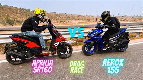 Yamaha Aerox Bs Vs Aprilia Sr Bs Drag Race Top End Race Top