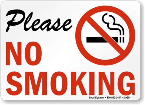 No Smoking in Bathroom Signs and Labels