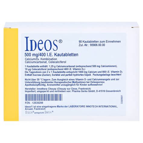 Ideos 500mg 400 I E 90 Stück online kaufen medpex