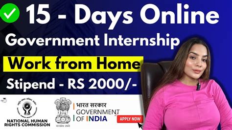 Free Online Government Internship Weeks Nhrc Summer Internship