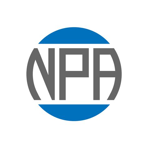 Npa Letter Logo Design On White Background Npa Creative Initials