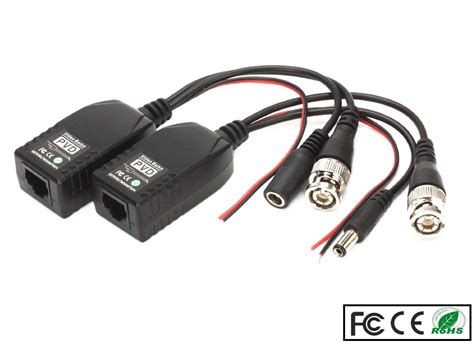 Buy BeElion BNC To RJ45 CAT5 Video Power Balun With BNC Power Connector