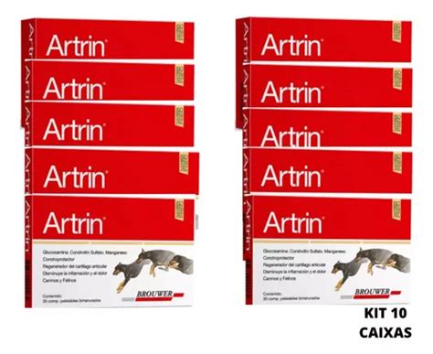 Kit 10 Artrin Condroprotetor Brower 30 Comprimidos Frete grátis