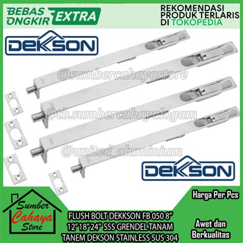 Jual Flush Bolt Dekkson Fb Sss Grendel Slot Tanam