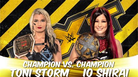 Toni Storm Vs Io Shirai Champion Vs Champion Nxt June 17 2020