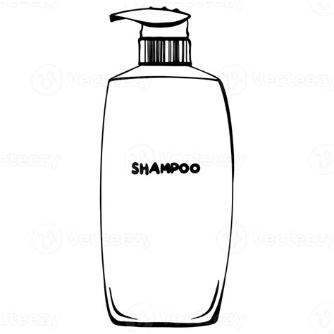 Shampoo Flasche Umriss Hand Gezeichnet Gliederung Illustration