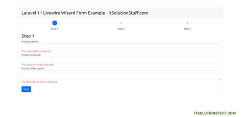 Laravel Livewire Wizard Multi Step Form Tutorial Itsolutionstuff