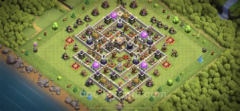 Farming Base Th11 With Link Anti 3 Stars Hybrid Clash Of Clans