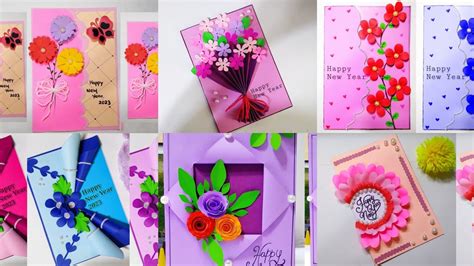 New Year Card Making Idea With Paper New Year Card A Nirmana