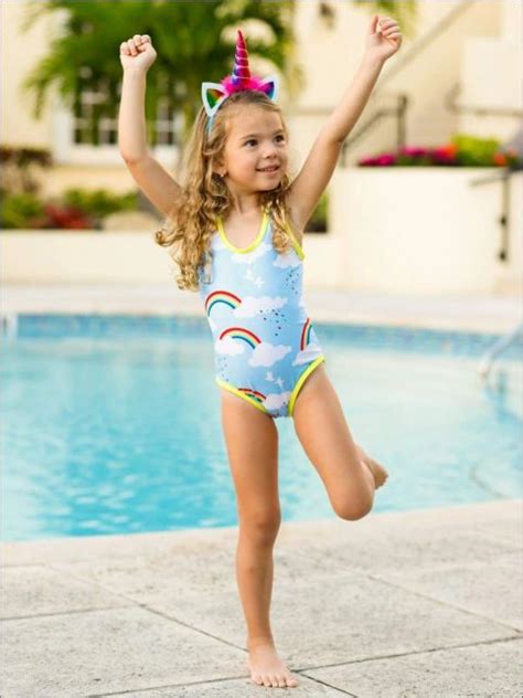 Source Custom Printing Cartoon Polyester O Neck Beach Bikini For Girls